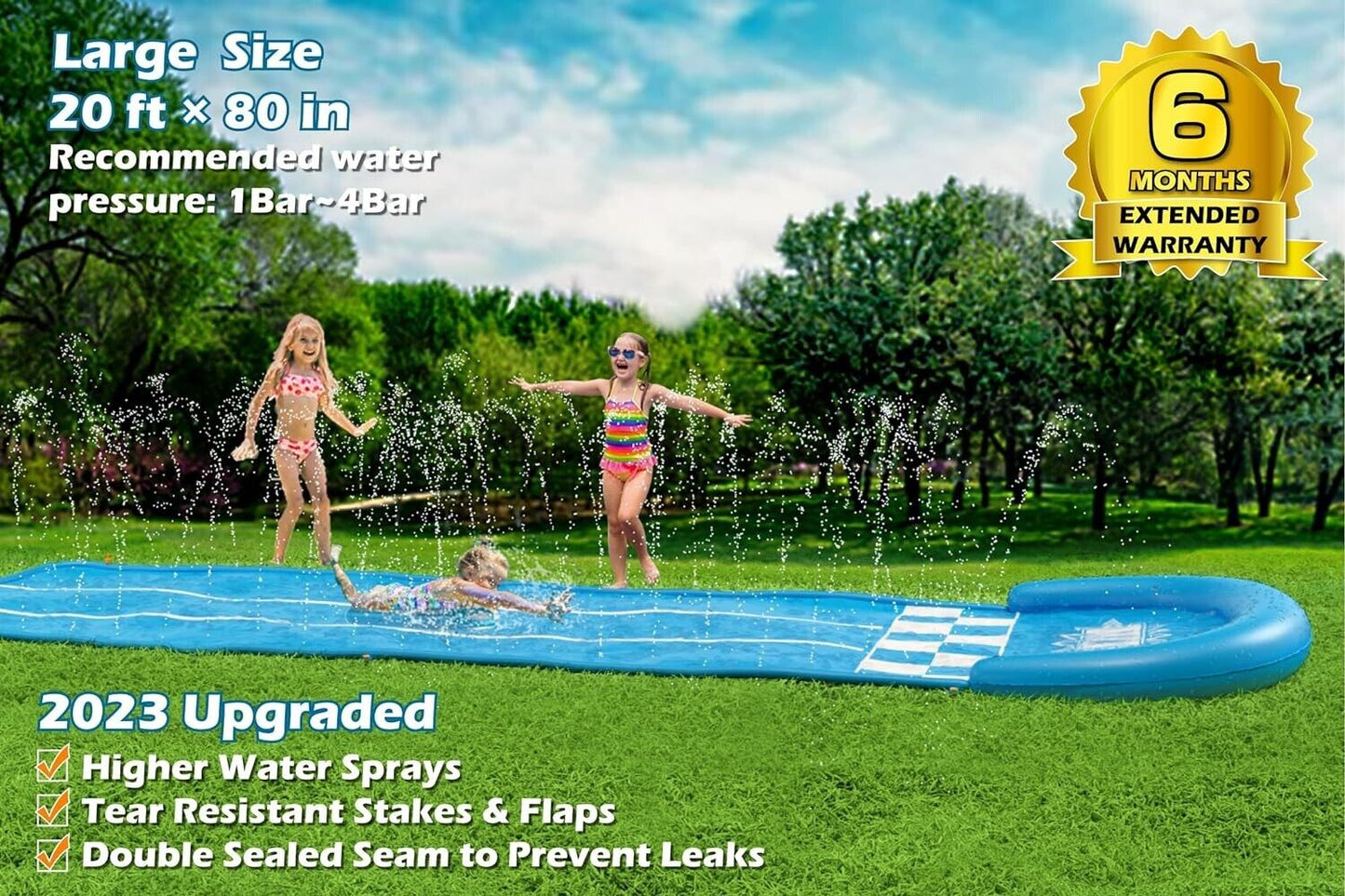  - Water Slide Slip Toy Slide for Kids...