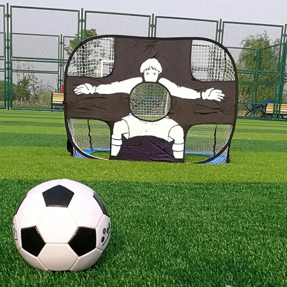 Children Soccer Goal Foldable Kids Adult Soccer Games Goal Outdoor Indoor Football Soccer Goal Post Net Set Soccer Training Tool