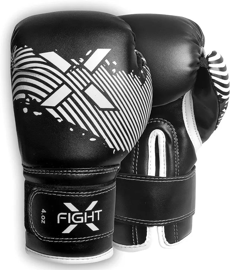 Fightx Boxing Gloves for Kids & Children - Kick Boxing, Muay Thai and MMA - Beginners Heavy Bag Gloves for Heavy Boxing Punching Bag - 4 and 6 Oz