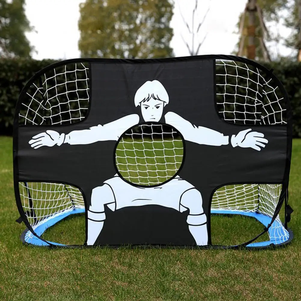 Children Soccer Goal Foldable Kids Adult Soccer Games Goal Outdoor Indoor Football Soccer Goal Post Net Set Soccer Training Tool