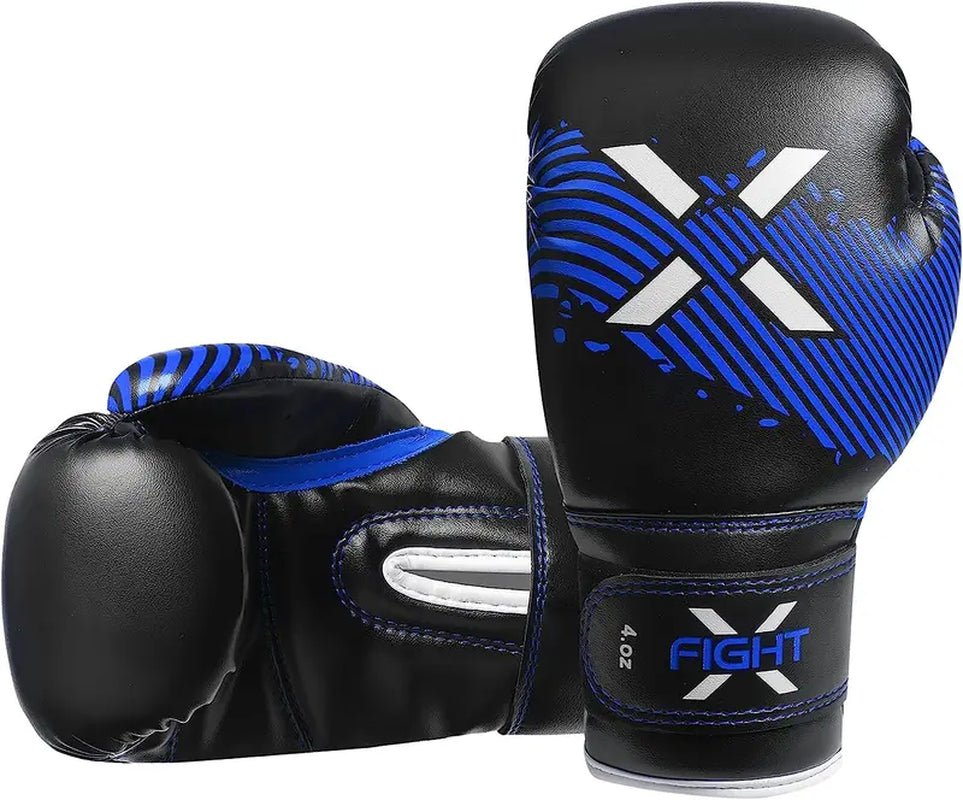 Fightx Boxing Gloves for Kids & Children - Kick Boxing, Muay Thai and MMA - Beginners Heavy Bag Gloves for Heavy Boxing Punching Bag - 4 and 6 Oz