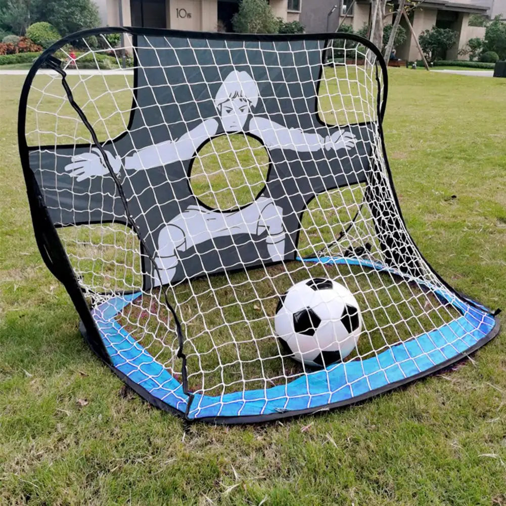 Children Soccer Goal Foldable Kids Adult Soccer Games Goal Outdoor Indoor Football Soccer Goal Post Net Set Soccer Training Tool